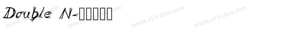 Double N字体转换